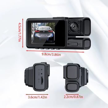 4K auto DVR sa WiFi, 170° široki kut, 24-satno pohranjivanje, trostruko snimanje