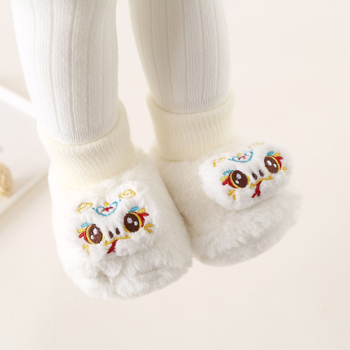 Bērnu kurpes pirmajiem soļiem - cartoon dizains, PU zole, mīksts velūrs augšpuse, vilnas-kašmīra iekšējā zole, kokvilnas odere