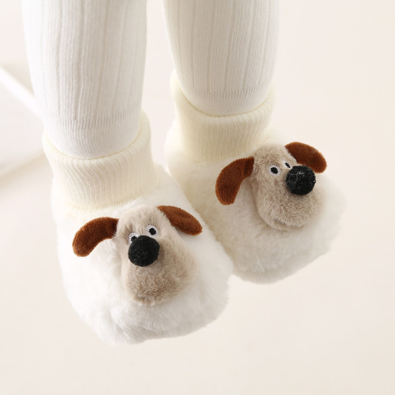 Bērnu kurpes pirmajiem soļiem - cartoon dizains, PU zole, mīksts velūrs augšpuse, vilnas-kašmīra iekšējā zole, kokvilnas odere