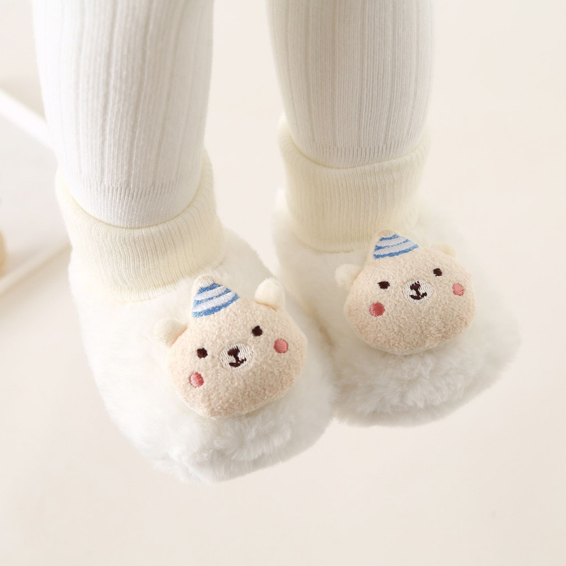 Bērnu kurpes pirmajiem soļiem - cartoon dizains, PU zole, mīksts velūrs augšpuse, vilnas-kašmīra iekšējā zole, kokvilnas odere