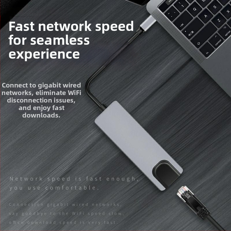 Päť v jednom Type-C dokovacia stanica – USB-C rozhranie, 5 Gbps, napájanie cez zbernicu