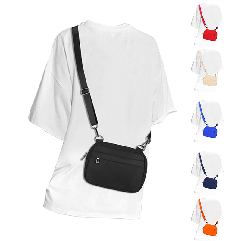 Ženska Lulu torba za crossbody i pojas s podesivim odvojivim remenom, vodootporna poliester torba s patentnim zatvaračem, džepovi za telefon i ID, svakodnevni stil s logom