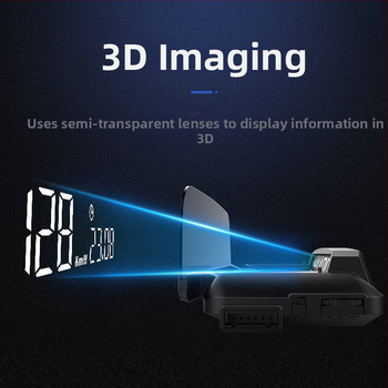 Automobilio HUD (Head-Up Display) su OBD, universalus, daugiafunkcinis, greitis, degalų sąnaudos ir laiko rodmenys
