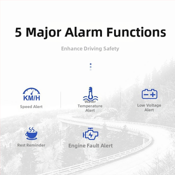 Automobilio HUD (Head-Up Display) su OBD, universalus, daugiafunkcinis, greitis, degalų sąnaudos ir laiko rodmenys