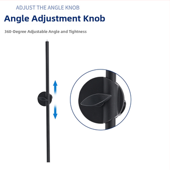 Rich Daugiafunkcinė skersinė išplėtimo lazda mikrofonui ir išmaniesiems telefonams, reguliuojama, metalas/plastikas