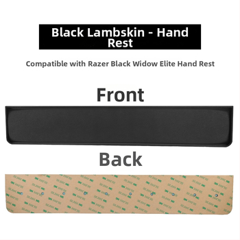 Ādas tastatūras plaukstas atbalsta paliktnis Razer Black Widow Spider Elite Edition – spēlēm, 104 tausti, viegli tīrāms