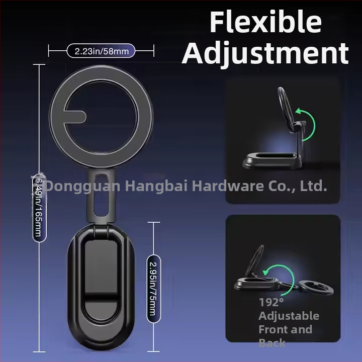 MagSafe dvostrani magnetski držač telefona — stolni sklopivi metalni držač za teretanu (ABS/PC cinkova legura)