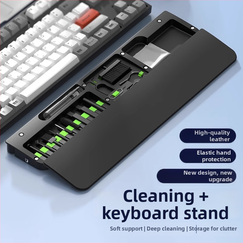 Kit de curățare pentru gaming și birou – suport silicon pentru încheietura tastaturii, anti-alunecare, ușor de curățat, model AL202511054