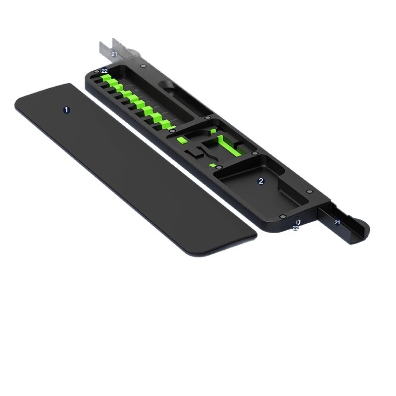 Kit de curățare pentru gaming și birou – suport silicon pentru încheietura tastaturii, anti-alunecare, ușor de curățat, model AL202511054