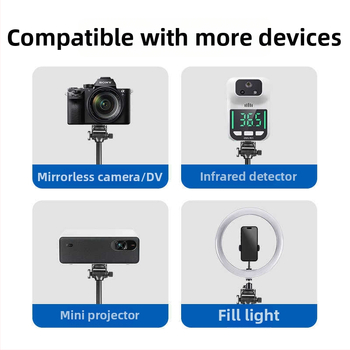 Yunteng XC90 četveronožni selfie štap s Bluetooth daljinskim upravljačem, stabilizirajući držač za telefon i akcijsku kameru, iz legure