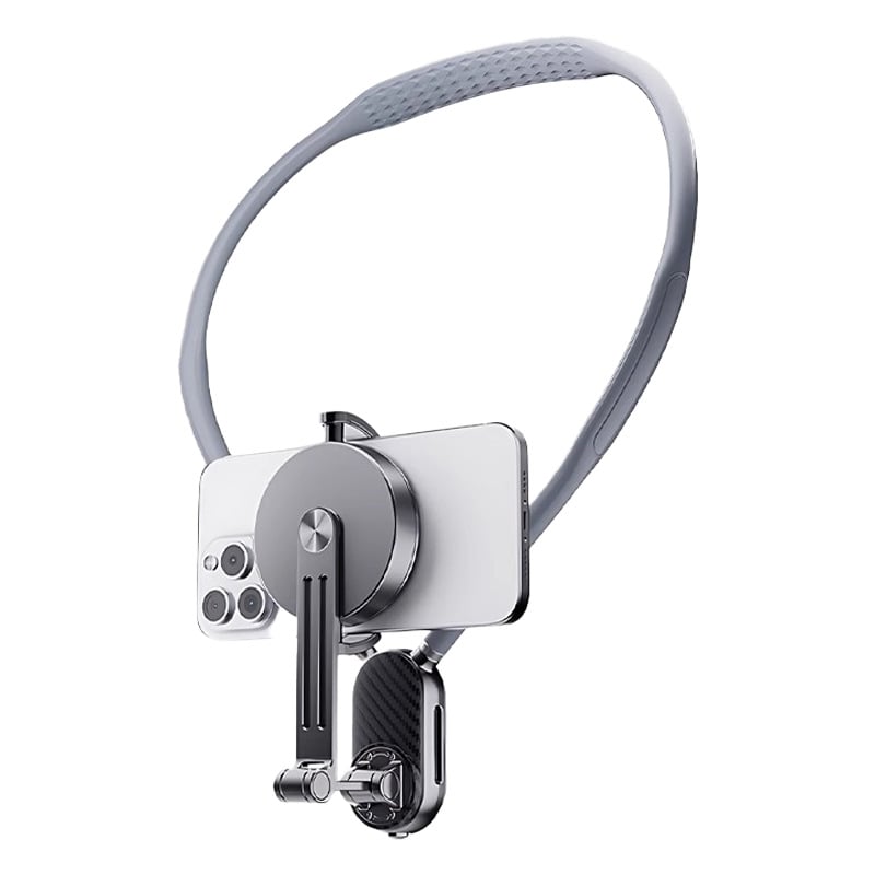 Hot Wheat suport pentru telefon deasupra capului pentru filmări POV – stabilizare magnetică, corp din aliaj, pentru streaming în aer liber