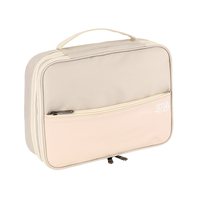 Trostruka putna torba za kabeli i power bank organizator, vodootporna — (20-35L; Poliester; Vodootporna; Suho/mokro odvajanje; Rekreacijsko putovanje)