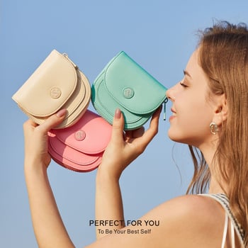 Ženski PU novčanik, više pretinaca za kartice, pretinac za novčiće, kompaktni polukružni dizajn, gradski minimalistički stil, podstava od poliestera