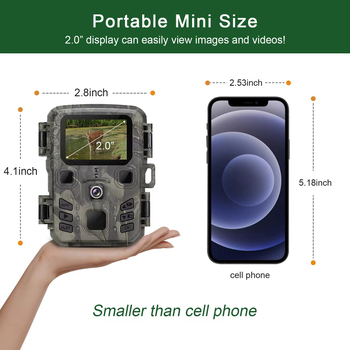 Cameră de vânătoare WIFI301, senzor 24MP, video 1296P, infraroșu nocturn, WiFi și Bluetooth, autonomie baterie 6 luni