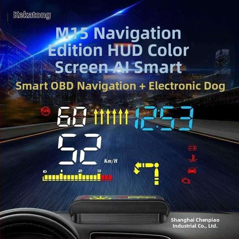 Automobilinis LCD HUD ekranas belaidžiu Bluetooth