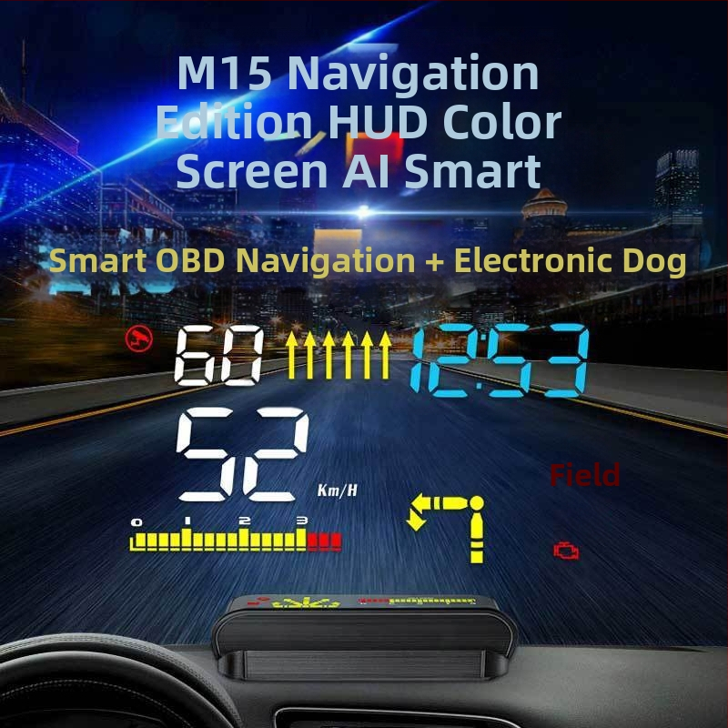 Automobilinis LCD HUD ekranas belaidžiu Bluetooth