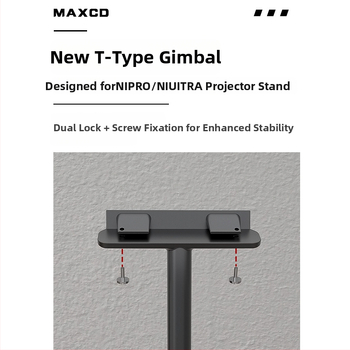 Držiak projektora JMGO N1Spro/Ultra – hliníková zliatina, T‑tvarný pan/tilt podlahový stojan, skrytá kabeláž