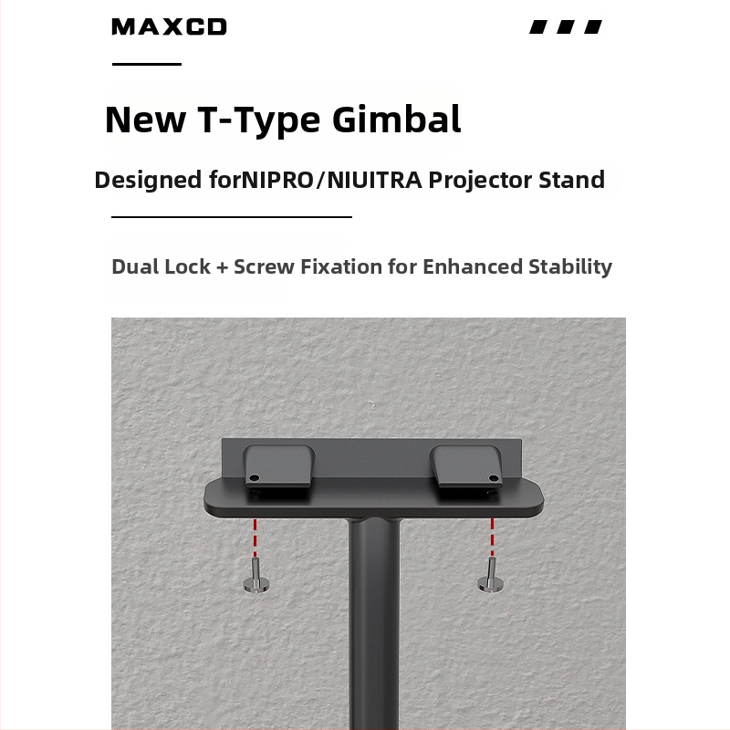 Držiak projektora JMGO N1Spro/Ultra – hliníková zliatina, T‑tvarný pan/tilt podlahový stojan, skrytá kabeláž