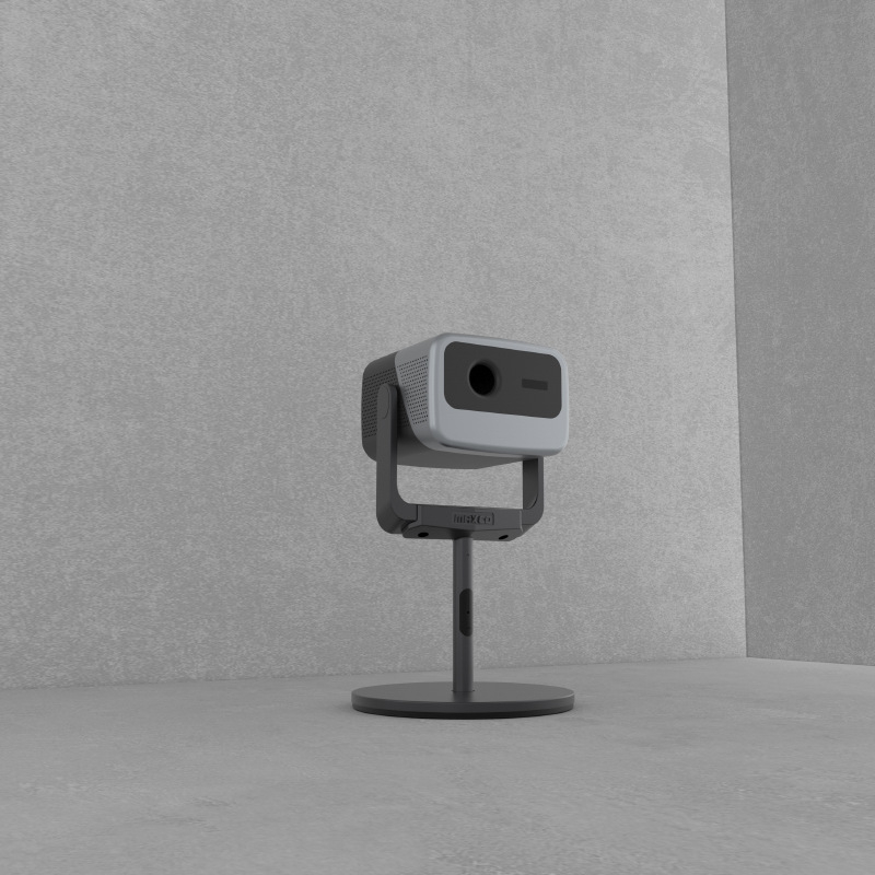 Držiak projektora JMGO N1Spro/Ultra – hliníková zliatina, T‑tvarný pan/tilt podlahový stojan, skrytá kabeláž