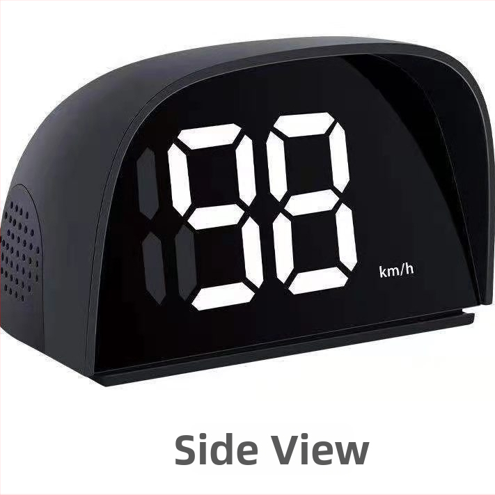 HUD radarės greičio matuoklis automobiliui - realaus laiko greičio rodymas, šviesoforų greičio matavimas, degalinių priminimas - Modelis Y01, USB maitinimas, 1.0 tikslumas, 24V