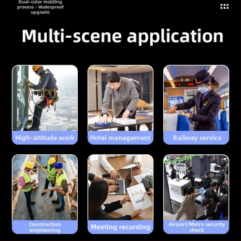 Policajná kamera na nosenie na tele - Nočné videnie 2K, predné hrudné uchytenie, prenášateľný infrazáznam