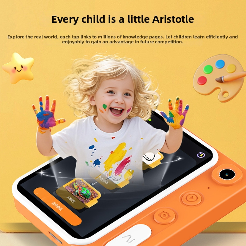 P6 pametna AI dječja kamera – 5MP, 3,97 inča LCD, Android sustav, proširiva TF kartica, trajanje baterije 4–6 sati