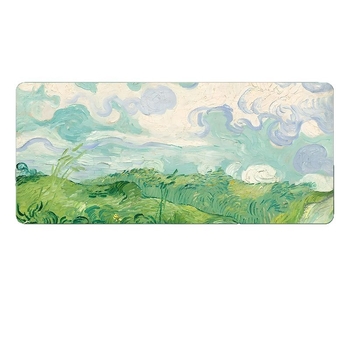 Monet Water Lily Padă de birou cu suport pentru încheietură — Cauciuc natural, Transfer de căldură, Imprimare logo: Da