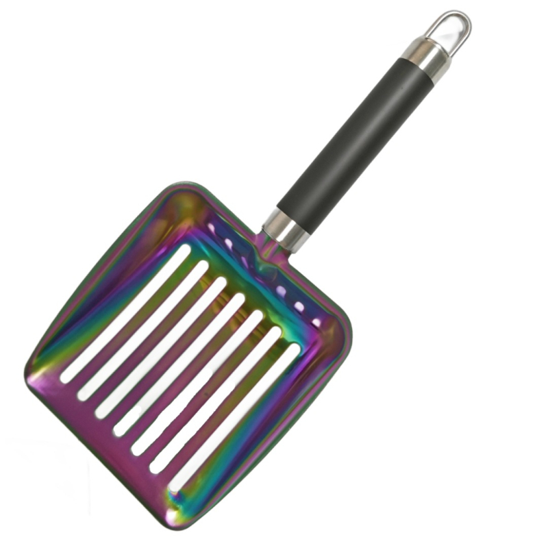 Lopățică pentru nisip de pisică, oțel inoxidabil 430, brand Smooth Sailing, fără import