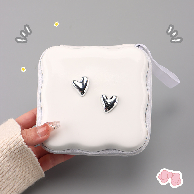 Kockasta kutija za putovanje - PU materijal, višenamjenski organizator za kabelske, slušalice, USB pogone i male gadgete, sladak crtani stil