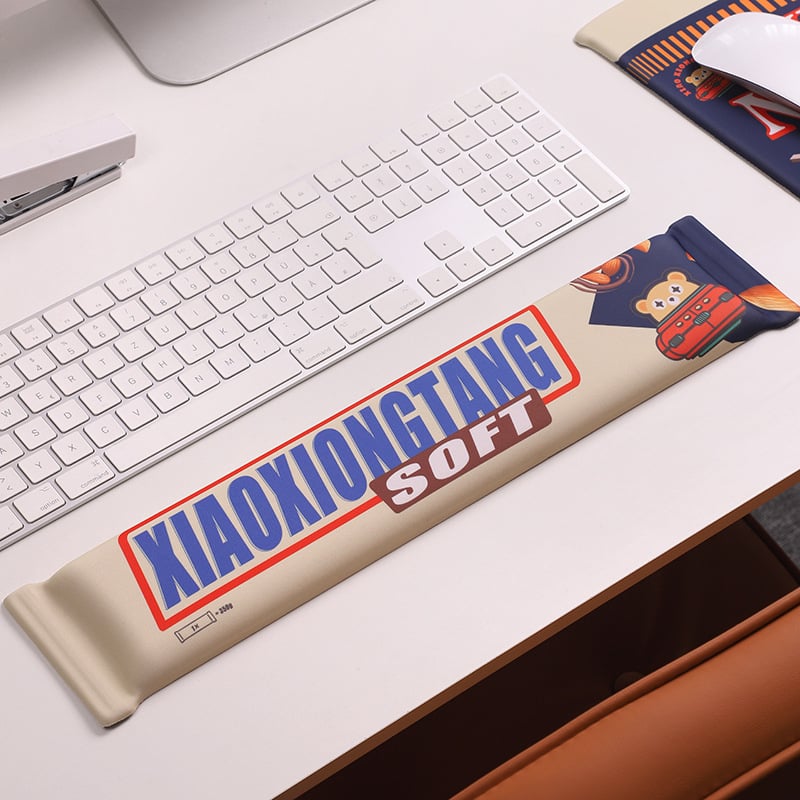 Pad mic pentru încheietură – materiale memory cotton + textil, doar o față, logo imprimat, personalizare disponibilă