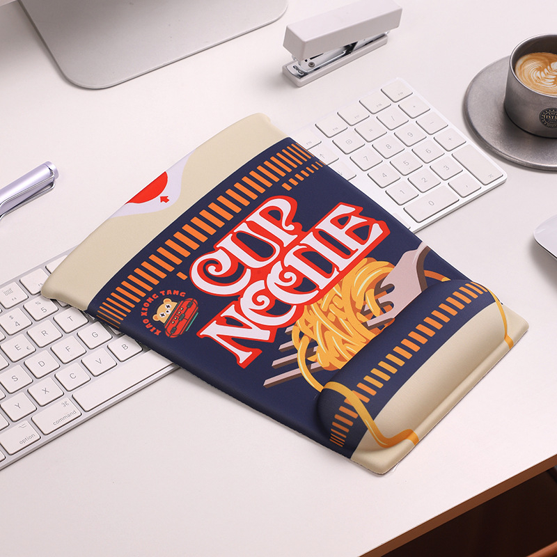 Pad mic pentru încheietură – materiale memory cotton + textil, doar o față, logo imprimat, personalizare disponibilă