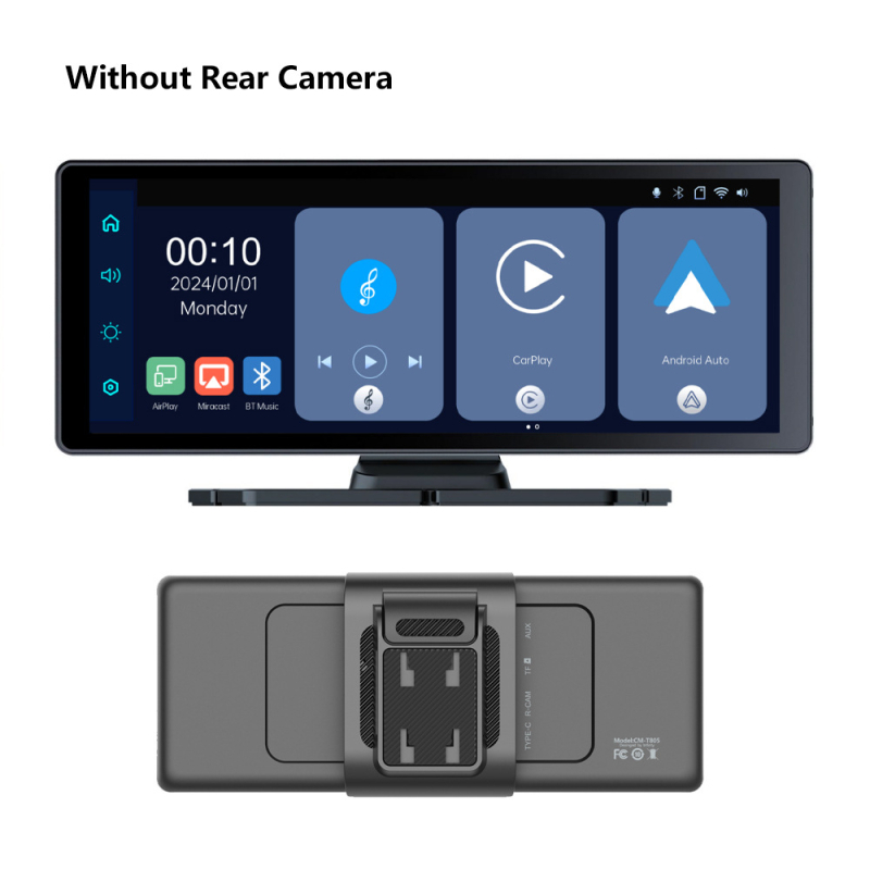 Bežični CarPlay GPS navigacijski uređaj za auto s FM transmiterom i 1080p dash cam
