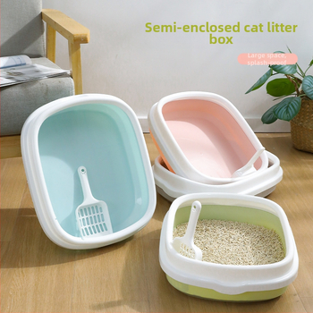 Hawo polouzavretá oválná miska na mačací záchod - PP materiál, pre mačky a mačiatka