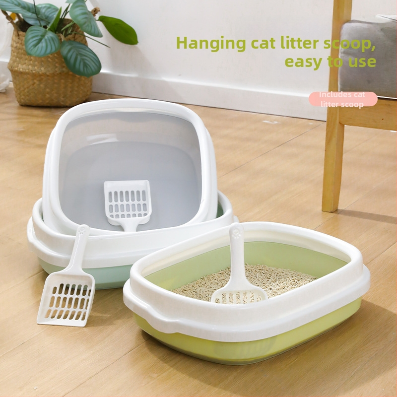 Hawo polouzavretá oválná miska na mačací záchod - PP materiál, pre mačky a mačiatka