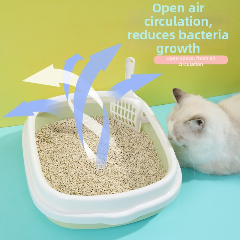 Hawo polouzavretá oválná miska na mačací záchod - PP materiál, pre mačky a mačiatka