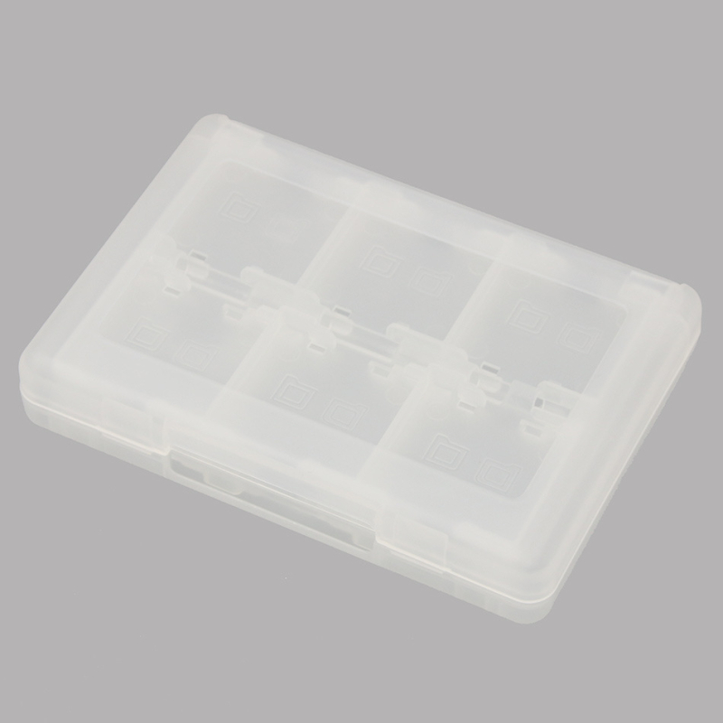 Carcasă de stocare 28-in-1 pentru carduri 3DS, ABS pentru New 3DS / 3DS LL, dimensiuni compacte 14×10×3 cm, greutate 20 g