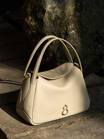 Bampo Geantă tip găleată din piele naturală, unisex, curea simplă, închidere magnetică, buzunar interior cu fermoar laminat și căptușeală poliester