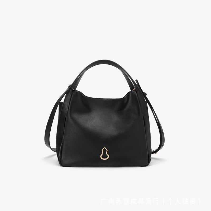 Bampo Geantă tip găleată din piele naturală, unisex, curea simplă, închidere magnetică, buzunar interior cu fermoar laminat și căptușeală poliester