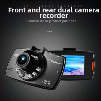 G30 HD dash cam s dvostrukom kamerom naprijed i natrag, 170° kut snimanja, otvor F2.0, 1080p, 2.4 inčni zaslon