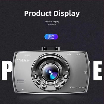 G30 HD dash cam s dvostrukom kamerom naprijed i natrag, 170° kut snimanja, otvor F2.0, 1080p, 2.4 inčni zaslon