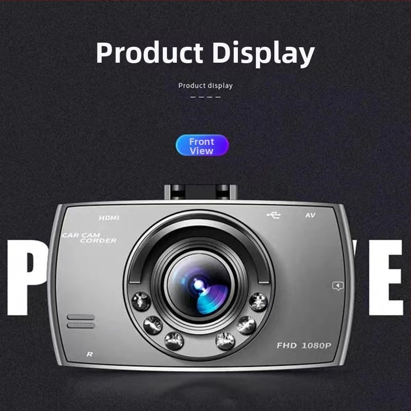 G30 HD dash cam s dvostrukom kamerom naprijed i natrag, 170° kut snimanja, otvor F2.0, 1080p, 2.4 inčni zaslon