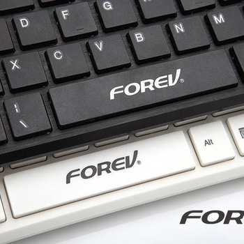 Λεπτό επιχειρηματικό πληκτρολόγιο με 82 πλήκτρα, μεταλλικό σώμα, ενσύρματο, συμβατό με φορητό, καλύμματα πλήκτρων σε σοκολατένιο σχέδιο