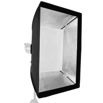 Softbox de lumină moale cu montură Baorong tip bajonet; cadru din aliaj de aluminiu; sarcină maximă 2-5 kg; greutate 1,2 kg