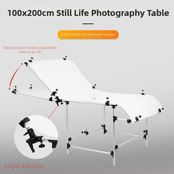 Aliuminio lydinio still life fotografijos stalas, sulankstomas ir nešiojamas, 4 kg, produktų fotografavimui
