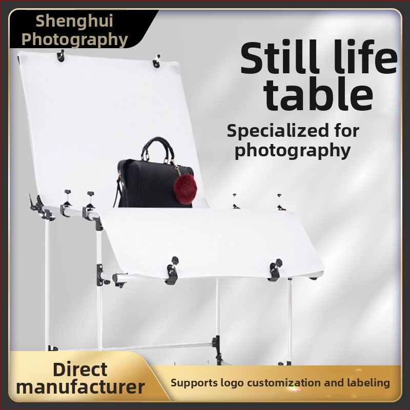 Aliuminio lydinio still life fotografijos stalas, sulankstomas ir nešiojamas, 4 kg, produktų fotografavimui