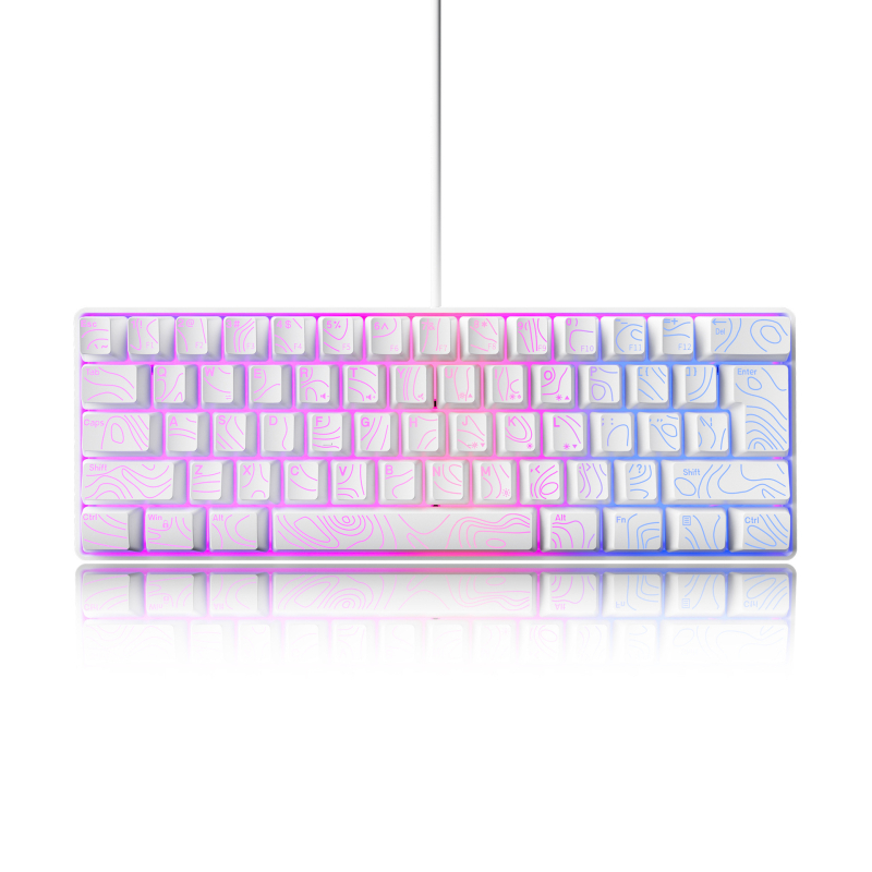 Мембранна клавиатура с RGB подсветка, до 87 клавиши, проводна, ABS материал