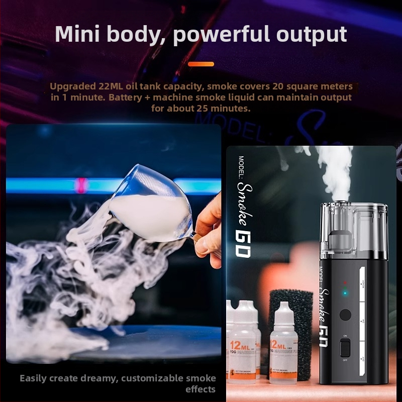 Long Poem Smoke Go ručný dymovač pre malé fotoštúdio, model D74103, osobná fotografia