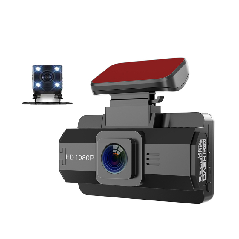 Prednja auto dash kamera 1080p infracrveno noćno snimanje, 170° široki kut, dvostruko snimanje, WiFi