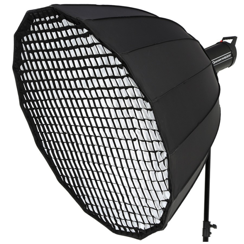 Softbox pentru bliț de studio cu plasă hexagonală de 16, țesătură nețesută, încărcare maximă 2 kg, model PSCS1690A