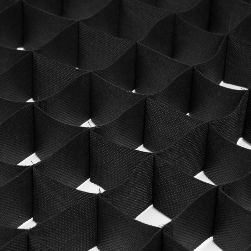 Softbox pentru bliț de studio cu plasă hexagonală de 16, țesătură nețesută, încărcare maximă 2 kg, model PSCS1690A